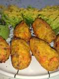 Croquetas de salmón y zanahoria