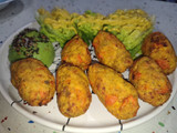Croquetas de salmón y zanahoria