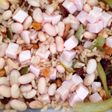 Ensalada de judías blancas y verdes con arroz