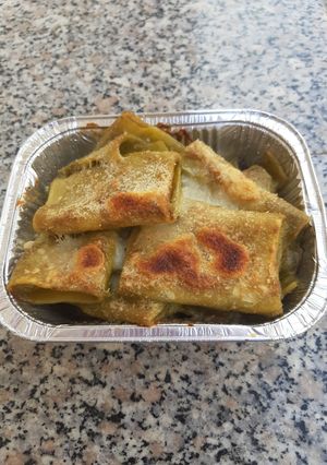 Foto di Paccheri al pesto gratinati