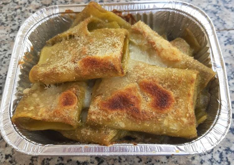 Recetta di Fatto in casa Paccheri al pesto gratinati