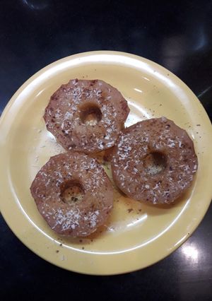 Una foto de Manzanas asadas con canela y coco