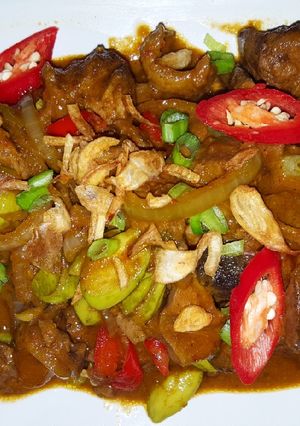 Foto resep Semur ati ampela pedas