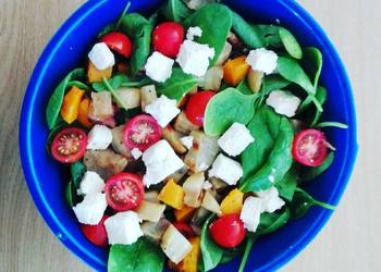 Ultimate Cooking Recipe Light roast veg and feta salad Very Delicious