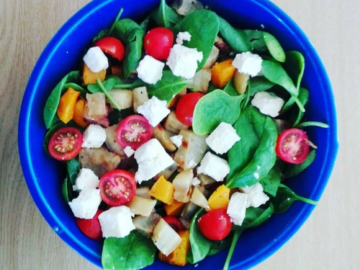 Easy Steps to Make Light roast veg and feta salad the Delicious Really delicious