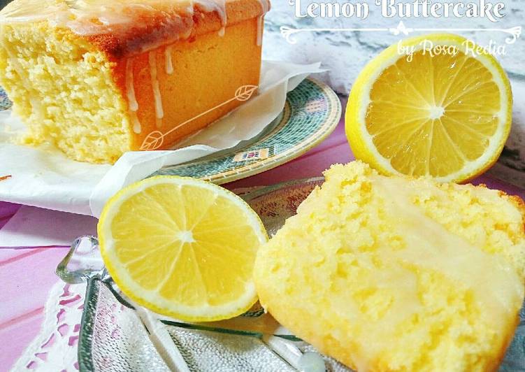 Lemon Butter Cake with Lemon Glazing