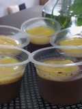 Puding Coklat toping Custard Vla😘
