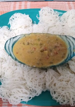 A picture of Idiyappam.