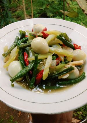 Foto resep Tumis Kacang Panjang Labu Telur Puyuh