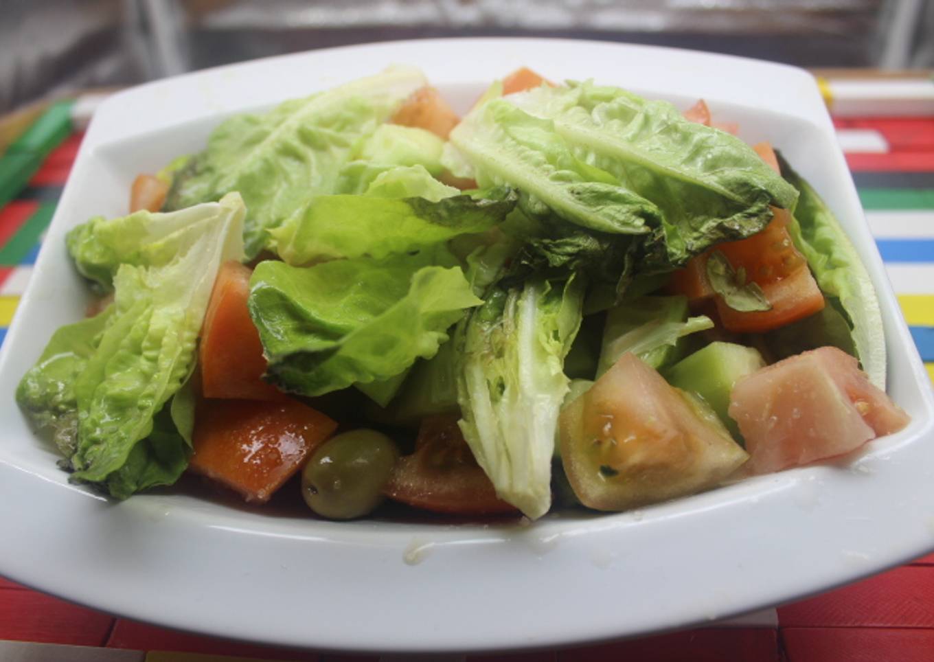 Ensalada básica con lechuga