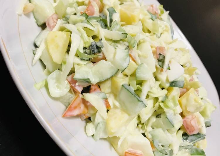 Simple Way to Make Super Quick Homemade Creamy salad