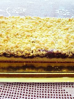 Una foto de Tarta con crema de cacao almendrada y migas crocantes de mi madre
