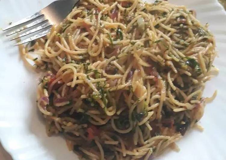 Easiest Way to Prepare Speedy Fried spaghetti