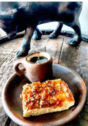Una foto de Kuchen de manzana