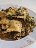 Pasta rellena con brócoli y espinacas 🥦💚