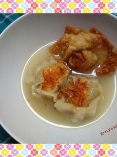 Foto resep Siomay ayam kuah dan pangsit goreng