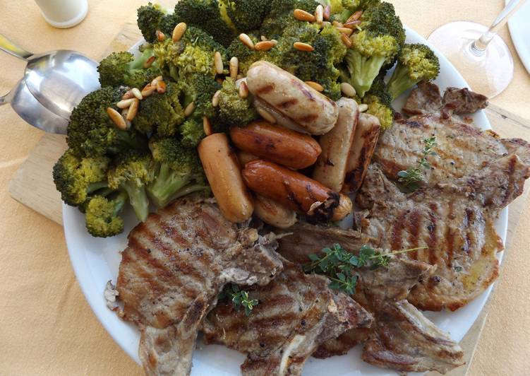 Chuletas de cerdo con tomillo y salvia