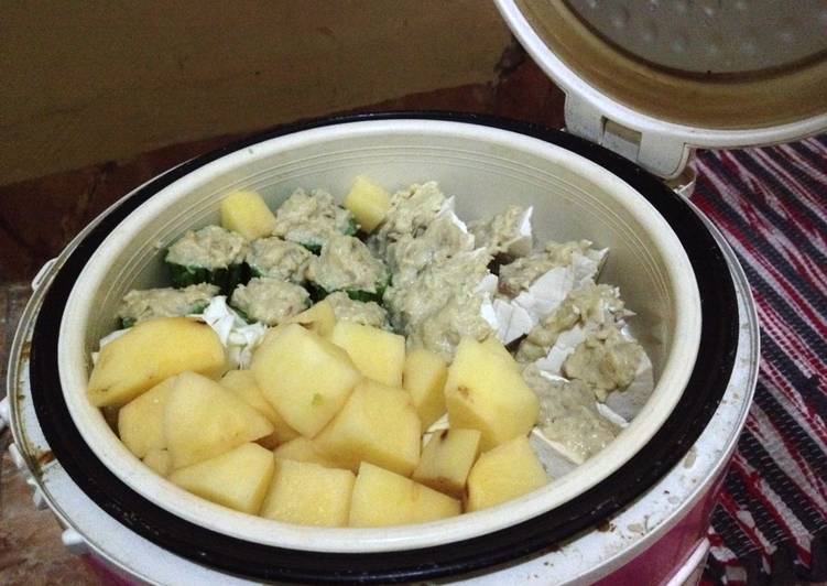 Siomay ikan lele ricecooker enakk bangett đđđđģđ