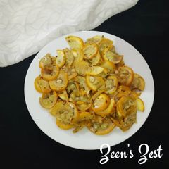 A picture of Yellow Zucchini Stir Fry.