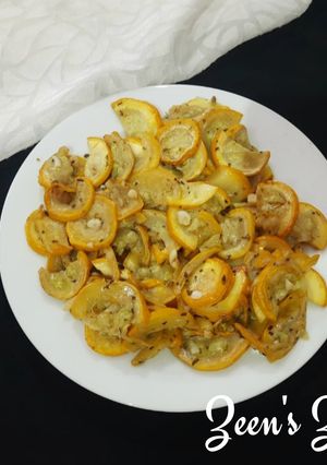 A picture of Yellow Zucchini Stir Fry.