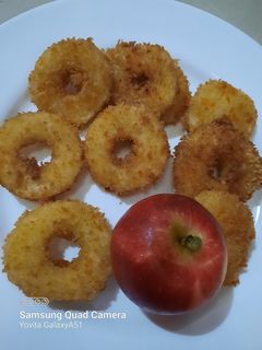 Foto resep Cemilan sehat anak Apel goreng