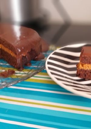 Foto de Bolo de pão de mel light com doce de leite caseiro sem açúcar!