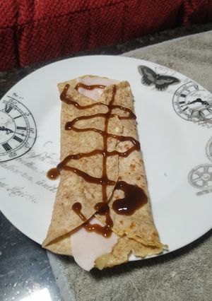 Una foto de Creps integral. Receta fit