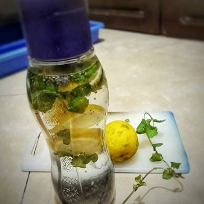 Resep Infused Water Jeruk Nipis Daun Mint Chia Seeds Siva Alesha Kitchen 