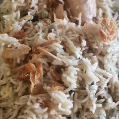 A picture of Yakhni pulao.