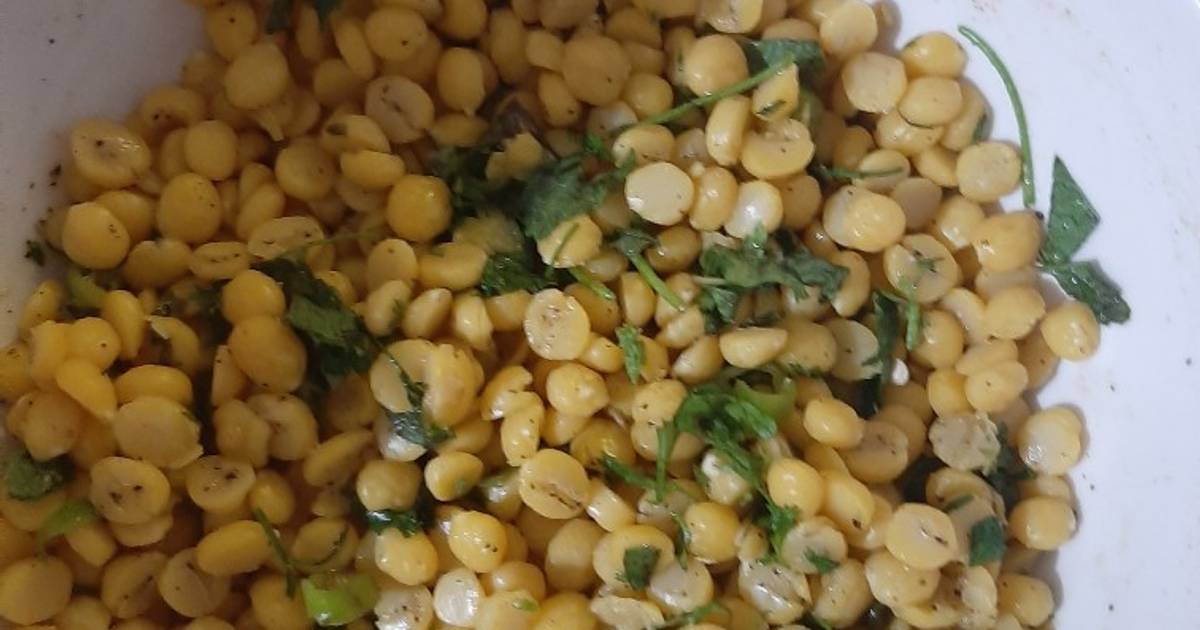 Chatpata boiled chana dal Recipe by Nahid Syeda - Cookpad