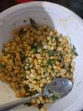 Chatpata boiled chana dal