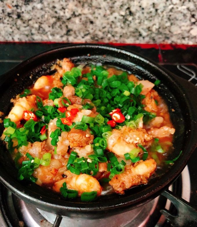 Hình của món Thịt kho tép.