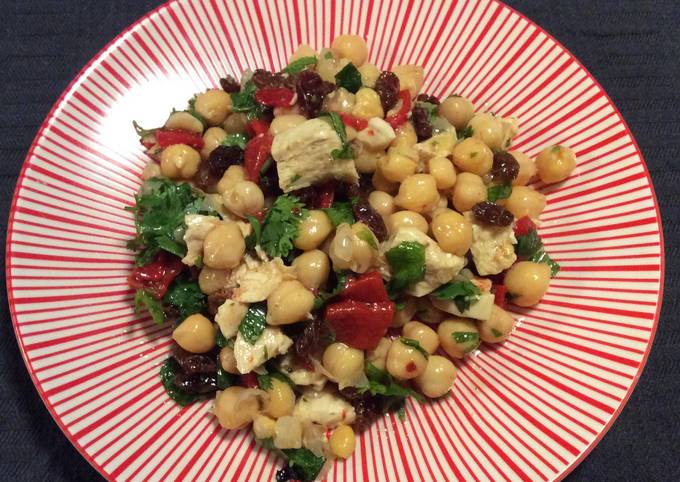 Salade de pois chiche et poulet