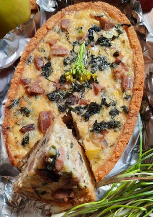 Foto resep Quiche dengan Crust Roti Tawar