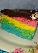 Rainbow Cake Kukus 2 Telur