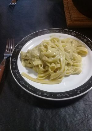 Una foto de Fideos de atún a la mostaza
