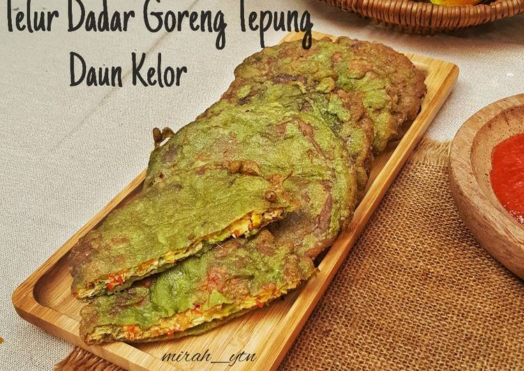 Cara Memasak Cepat Telur Dadar Goreng Tepung Daun Kelor Praktis Enak