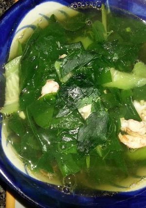 Hình của món Canh rau ngót mướp hương.