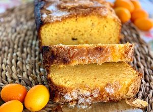 Una foto de Bizcocho de kumquats