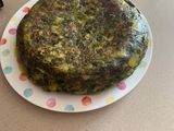 Tortilla de patatas y espinacas con Thermomix