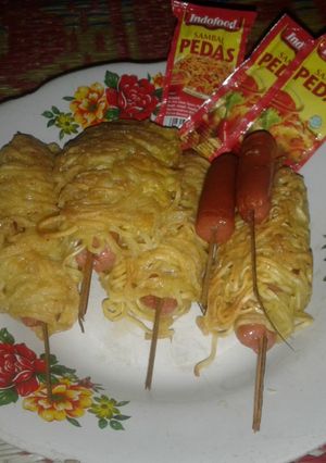 Foto resep Sosis gulung mie instan