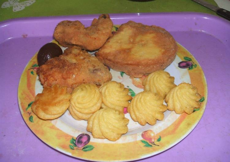 Rántott csirkeszárny hercegnő burgonyával