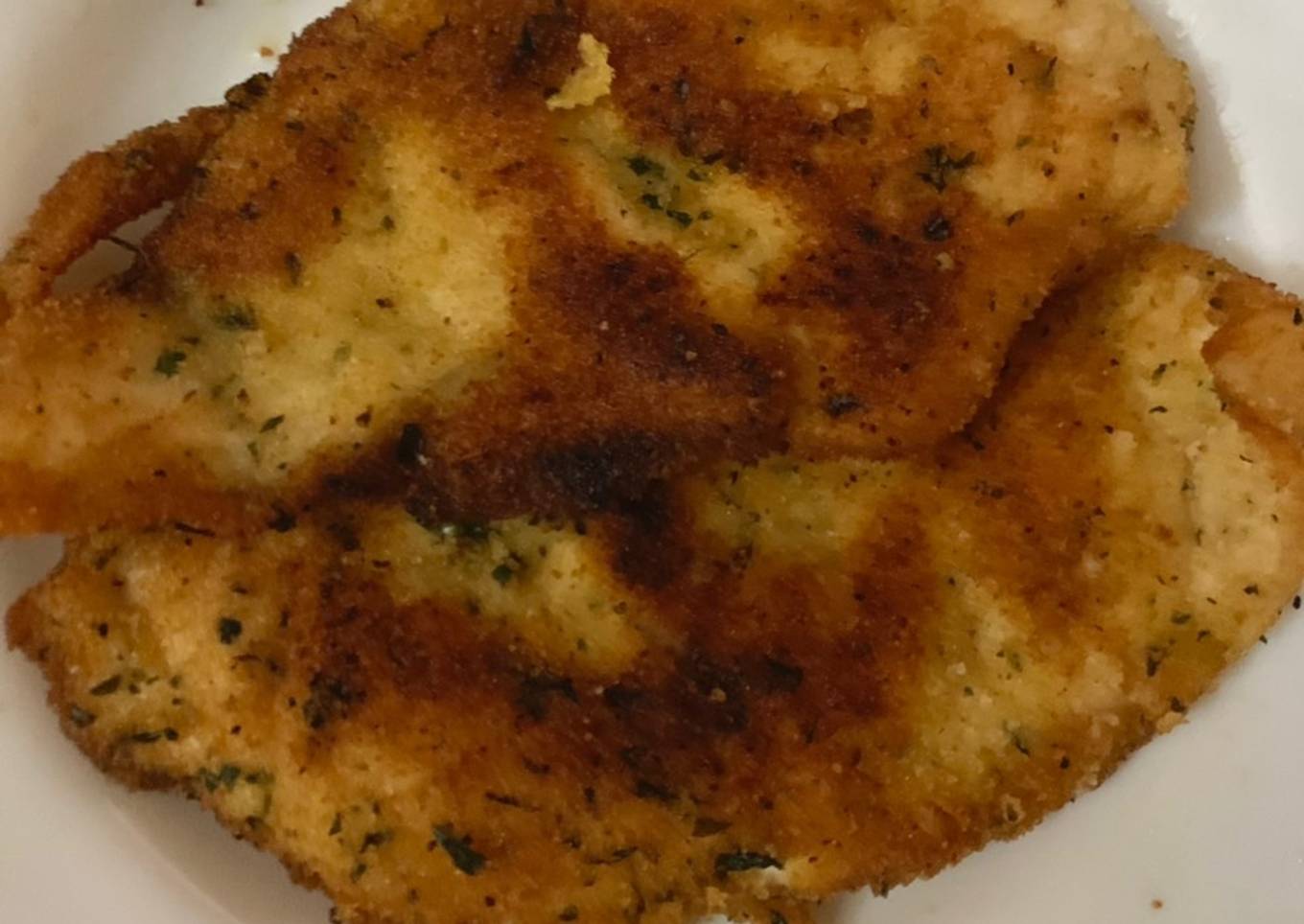 Filetes de pollo rebozados