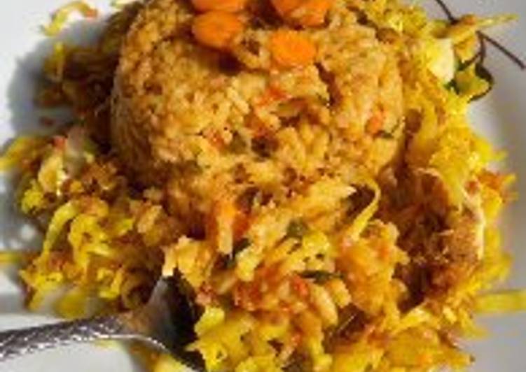 Moringa fried jallof rice