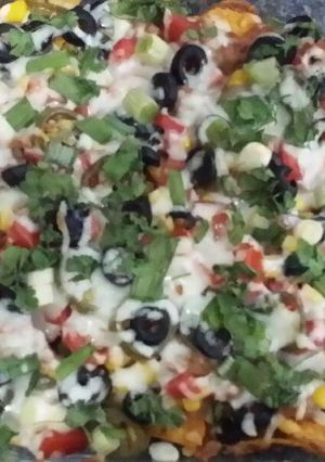 A picture of Vegetables Nachos.