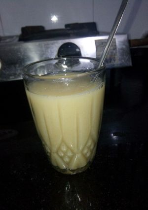 A picture of Jaun (Barley)ke Sattu ka juice.
