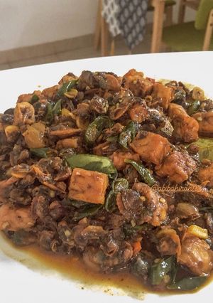 Foto resep Kerang Tempe Tumis Cabe Hijau