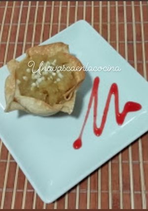 Una foto de Canastillas de manzana