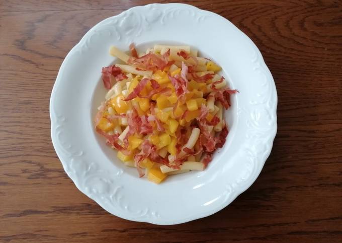 Ricetta di Premiato Sedanini peperoni e prosciutto cotto