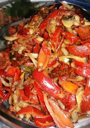 Foto resep Tumis kulit melinjo mix Teri